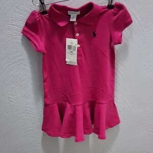 Polo by Ralph Lauren Fuchsia Kids Polo Dress
